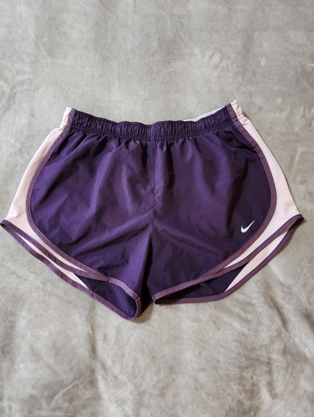 Nike Dri-FIT Tempo Shorts | Purple Pink Athletic Running Shorts L